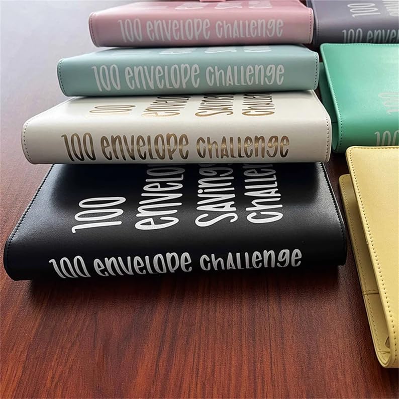 Carpeta de desafío de 100 sobres, manera fácil y divertida de ahorrar $5,050, carpeta de desafíos de presupuesto, carpeta de desafíos de ahorro para