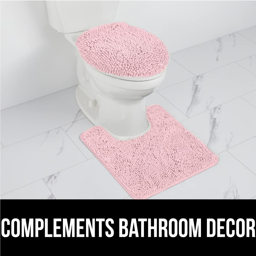 Gorilla Grip – Alfombra de baño de lujo, de felpa, extra suave, duradera y absorbente, lavado y secado a máquina, perfecta para una sola alfombra