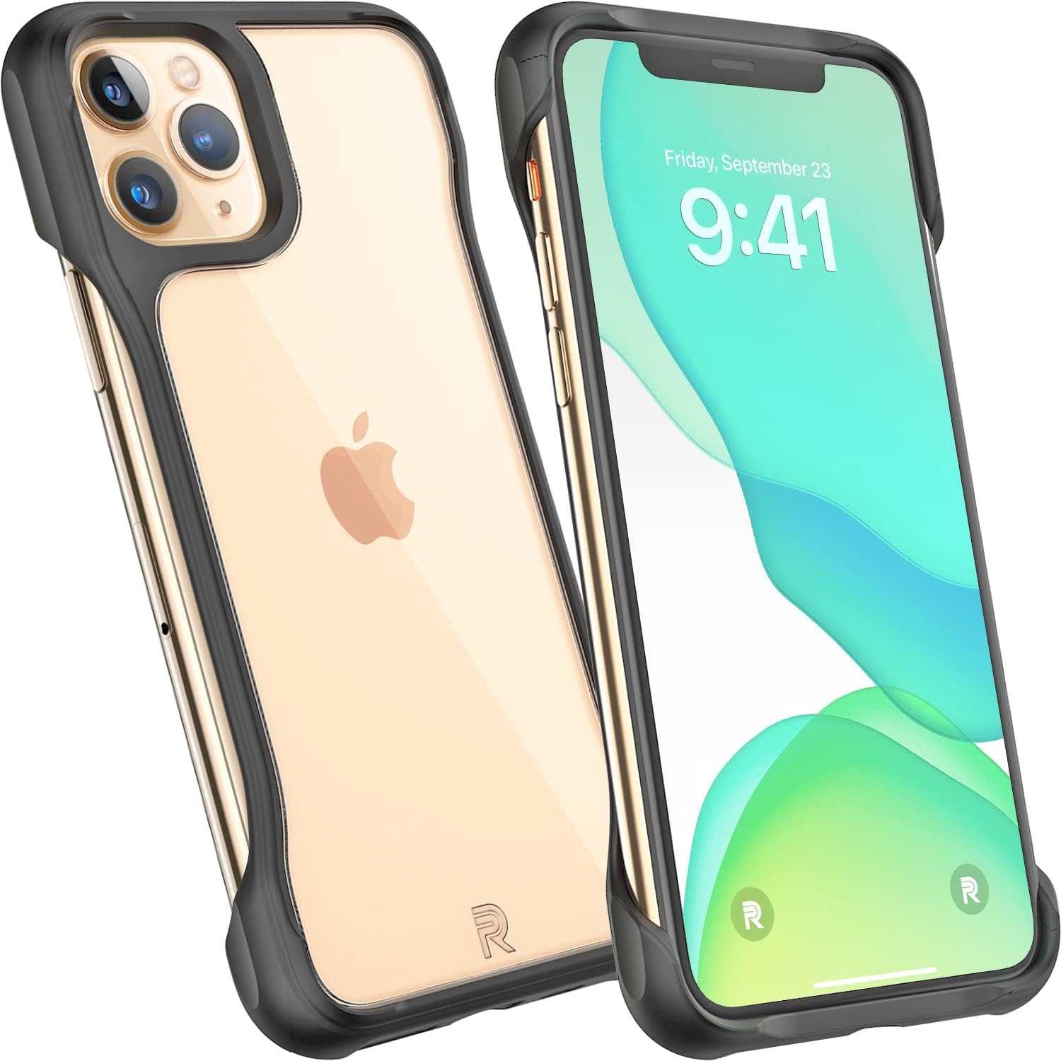REBEL Funda transparente para iPhone 11 Pro Crystal Series Gen-1 Lados expuestos para mayor comodidad, no amarillea, antiarañazos, a prueba de