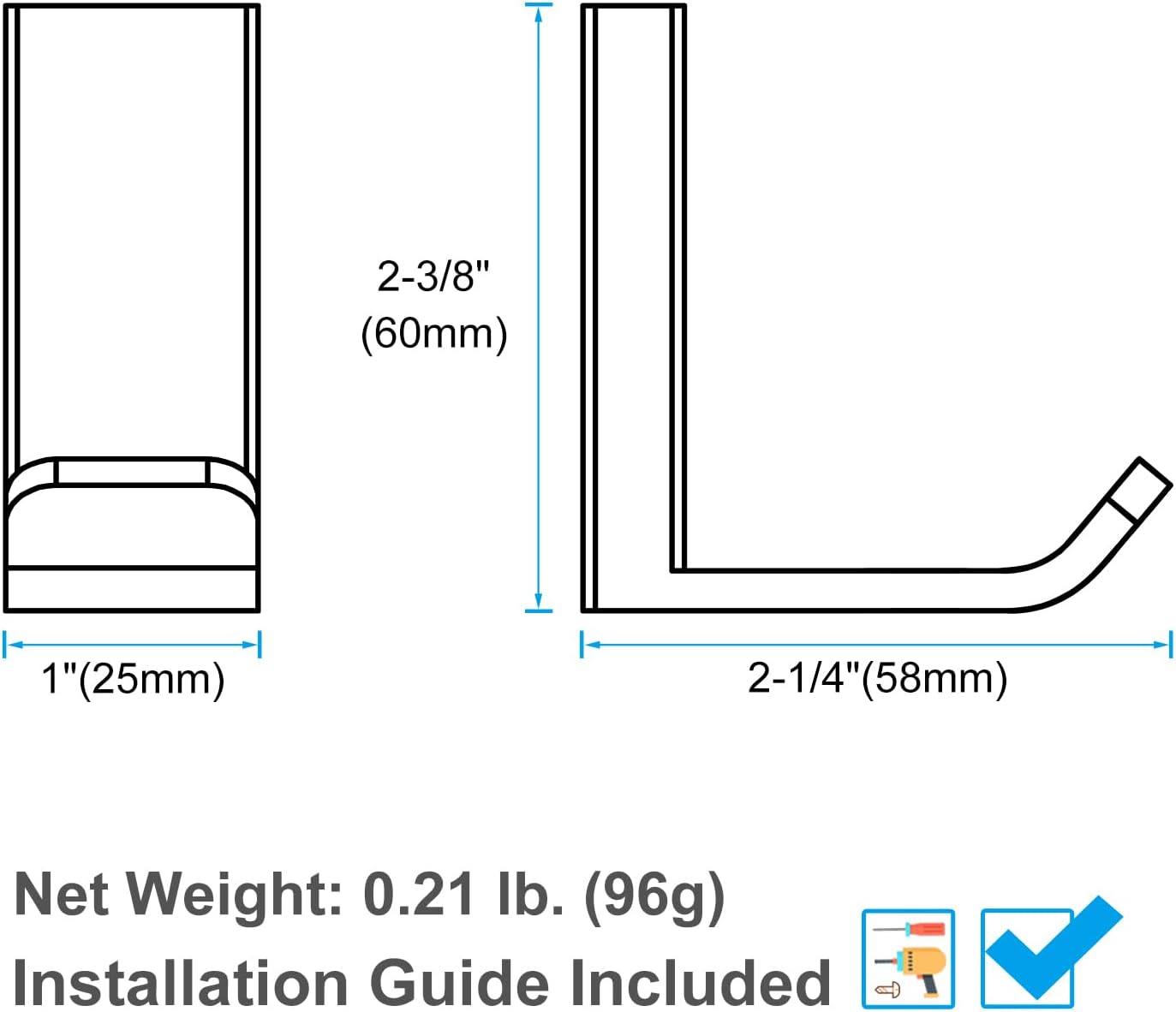 Gancho para bata de toalla, oro cepillado, soporte para toallas de mano de acero inoxidable 304, soporte de pared para colgar ropa de baño