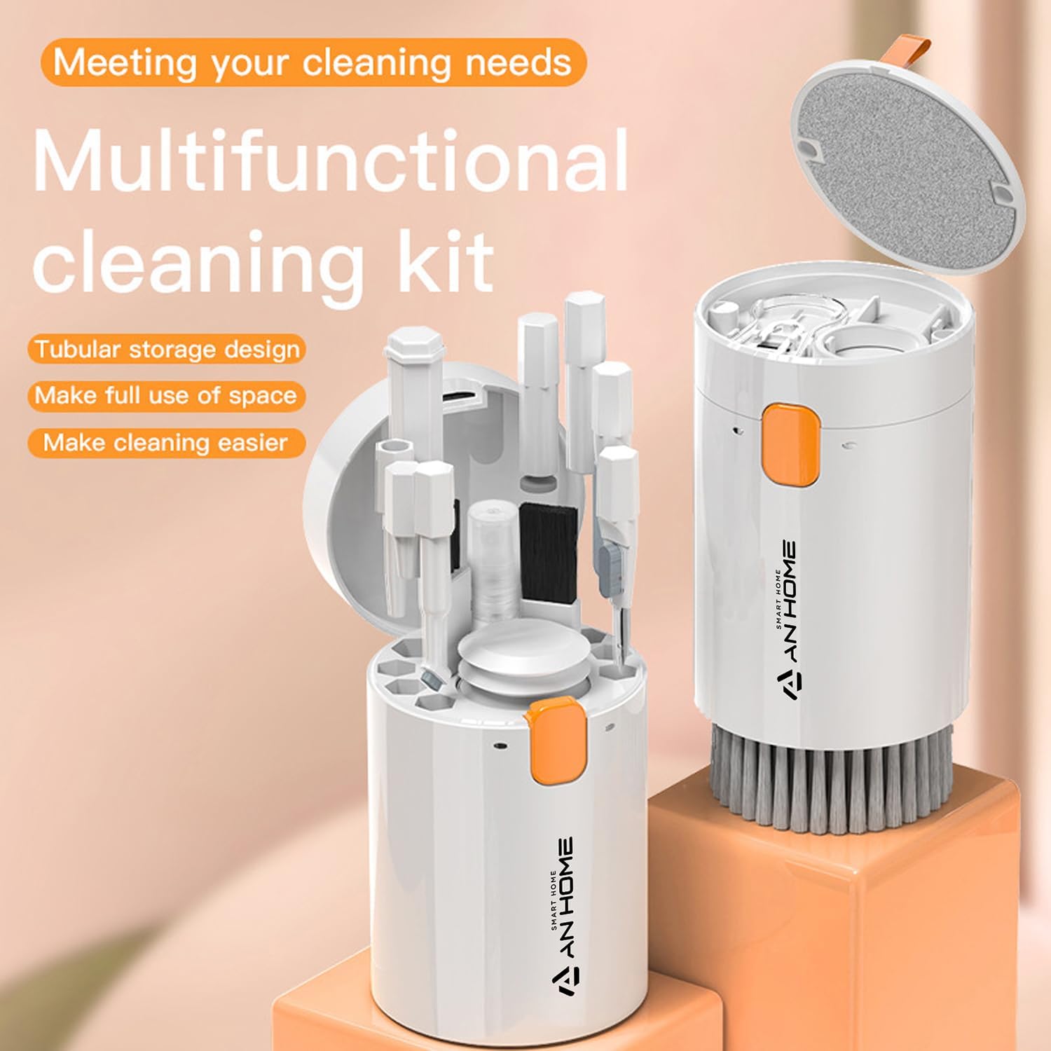 AnHome – Kit limpiador de teclado para computadora portátil 20 en 1, cepillo de limpieza electrónica para iPhone, AirPod, MacBook, iPad, herramienta