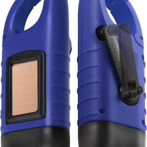 Simpeak Paquete de 2 linternas de manivela de mano, linterna LED recargable de emergencia, linterna de supervivencia, linterna de dinamo de carabina Simpeak Paquete de 2 linternas de manivela de mano, linterna LED recargable de emergencia, linterna de supervivencia, linterna de dinamo de carabina