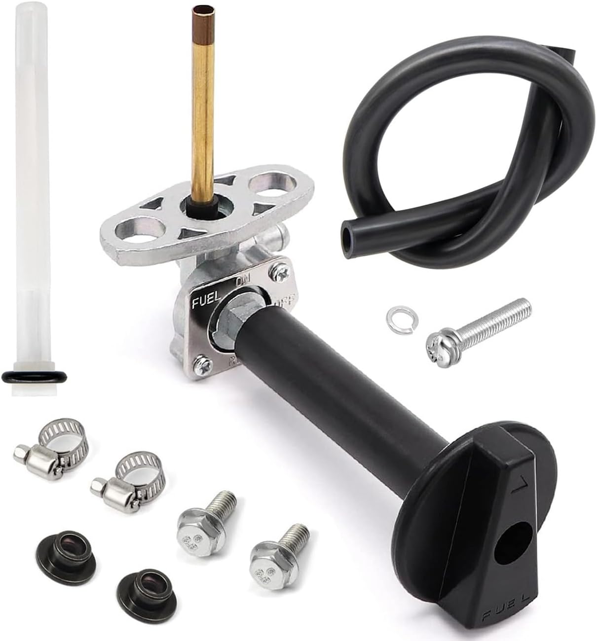 Earlyred Grifo de válvula de combustible con tornillo de palanca compatible con Honda Recon 250 TRX250 Rancher TRX350 TRX420 Foreman TRX450 Rubicon