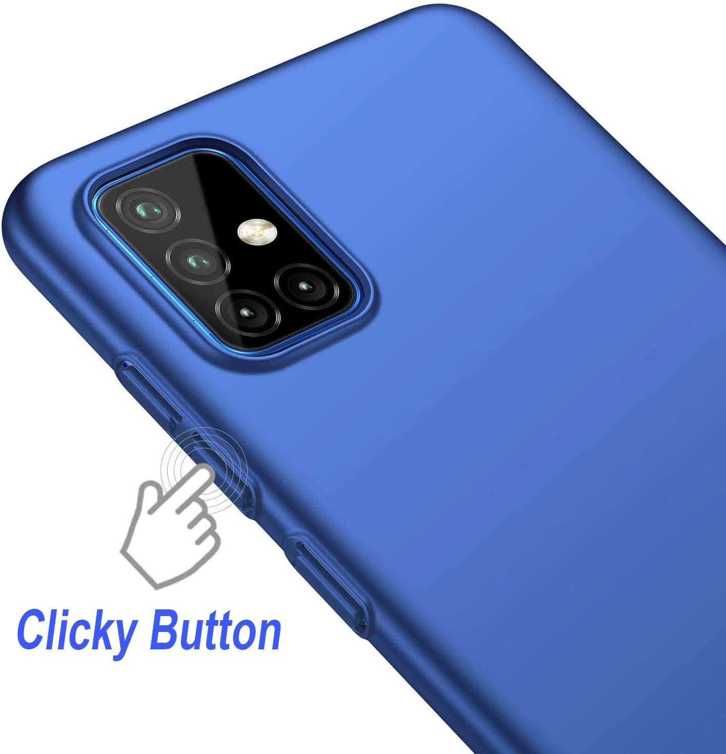 Funda protectora delgada para Samsung Galaxy A51 4G, protección contra arañazos, deslizamiento, caída, huellas dactilares, mate, para Samsung Galaxy