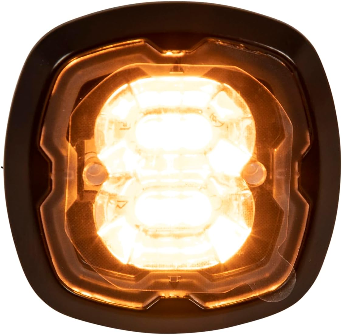 Buyers Products 8892410 – Luz estroboscópica LED ámbar de montaje empotrado o superficial, 17 patrones de flash, 12-24 VCC, soporte de montaje se