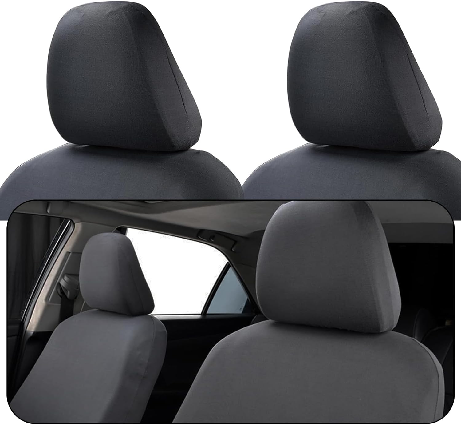 Paquete de 2 fundas protectoras para reposacabezas de automóvil, accesorios de vehículo, fundas para reposacabezas de automóvil, universales para
