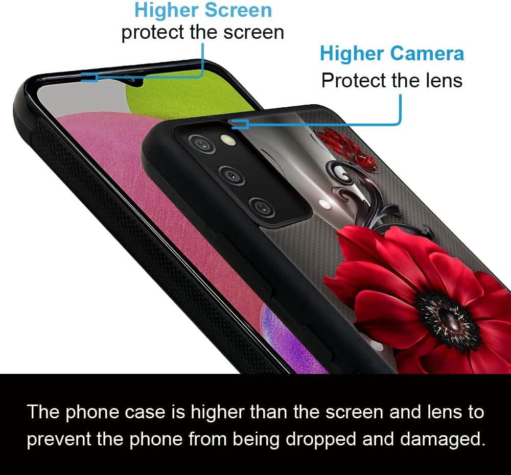 ZHEGAILIAN Funda compatible con Samsung Galaxy S20 FE 5G, diseño de mariposas y flores rojas, Galaxy S20 FE 5G, antideslizante, funda de TPU suave