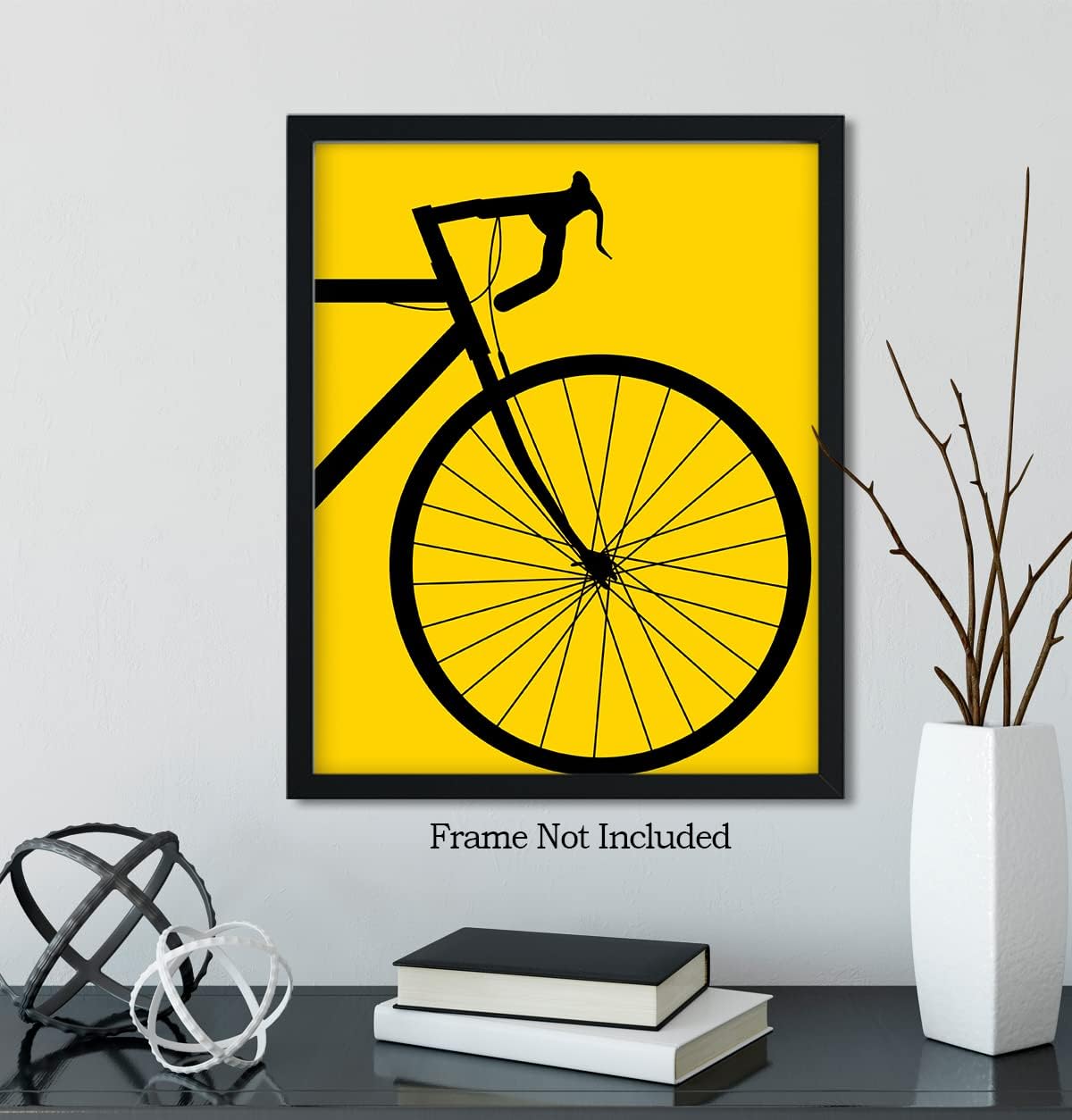 Decoración para el hogar de bicicleta de carretera, arte minimalista para pared, regalo divertido para hombres y mujeres que disfrutan del ciclismo,