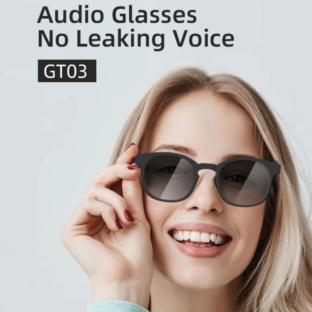 Gafas de audio GT03 gafas Bluetooth de alta calidad sin fugas de sonido, cancelación de ruido avanzada, sonido envolvente 3D HiFi, duración de la