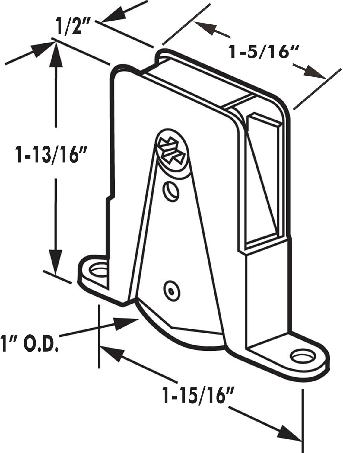 Ensamblaje de rodillo inferior para puerta corredera para Andersen Parte #1274104 (antes de 1991), ruedas cóncavas de nailon de 1 pulgada,