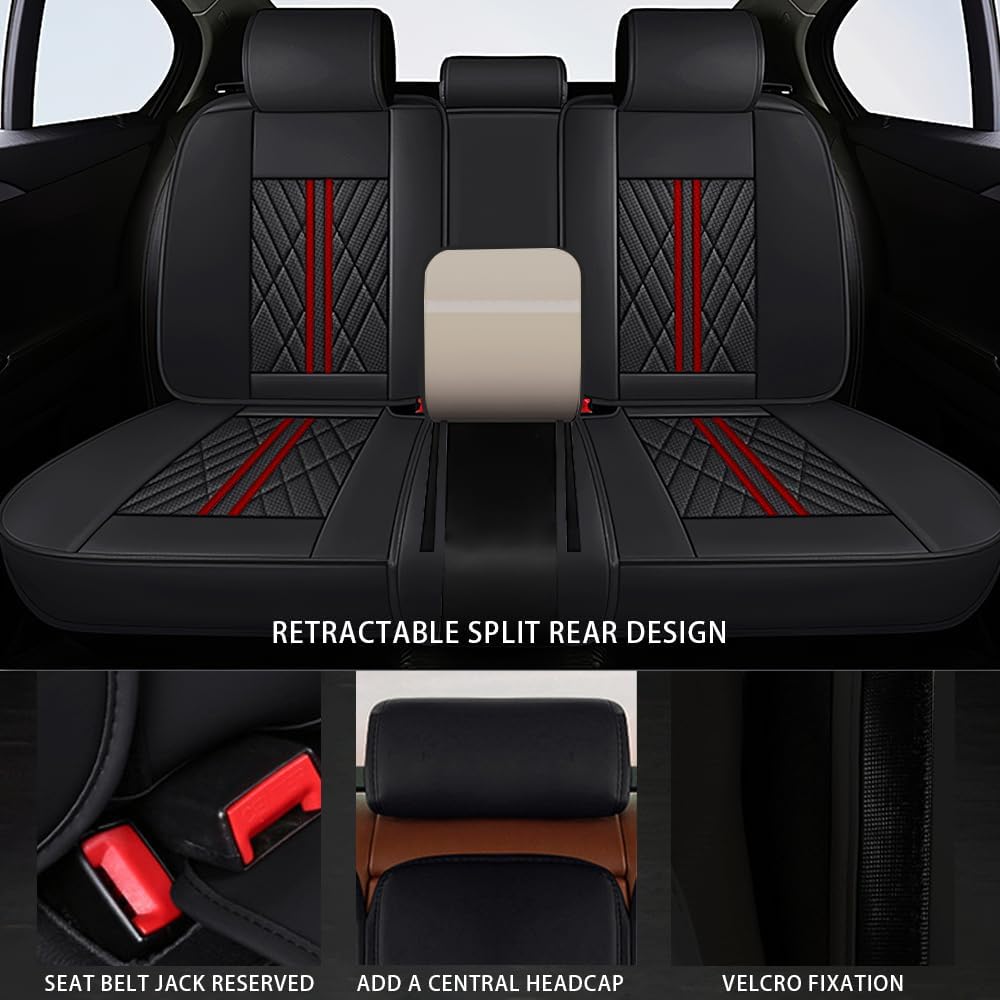 GKreeyen Funda de asiento de automóvil para Mazda CX-5 2013-2023, 5 asientos, de piel napa, impermeable, antideslizante, compatible con bolsa de