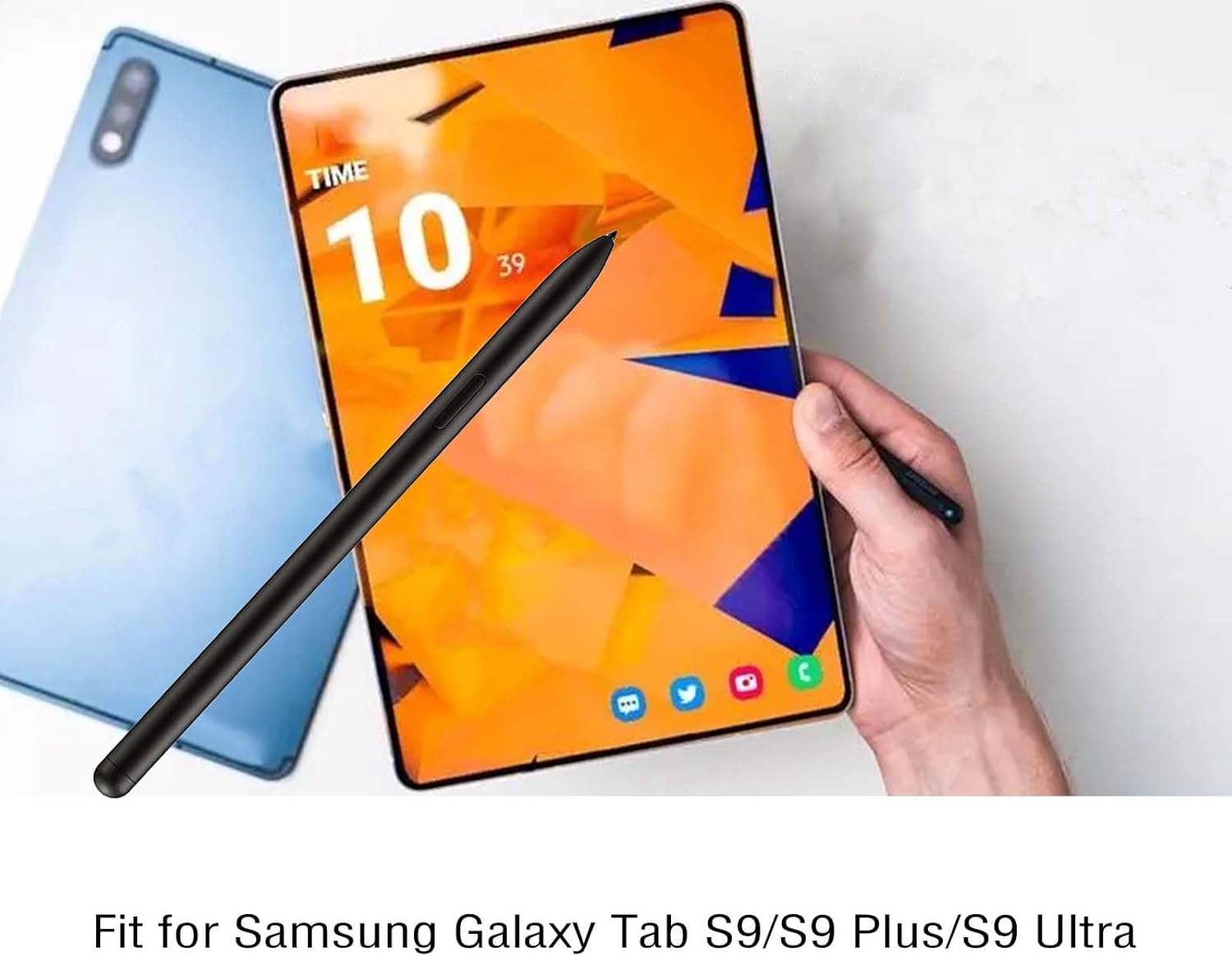 Reemplazo de bolígrafo Galaxy Tab S9 Ultra S para Samsung Galaxy Tab S9 Plus Stylus Pen sin Bluetooth, puntas de repuesto, puntas y pasador de