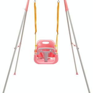 FUNLIO Juego de columpios 3 en 1 para niños pequeños con 4 sacos de arena, columpio para bebé para interiores y exteriores con soporte de metal FUNLIO Juego de columpios 3 en 1 para niños pequeños con 4 sacos de arena, columpio para bebé para interiores y exteriores con soporte de metal