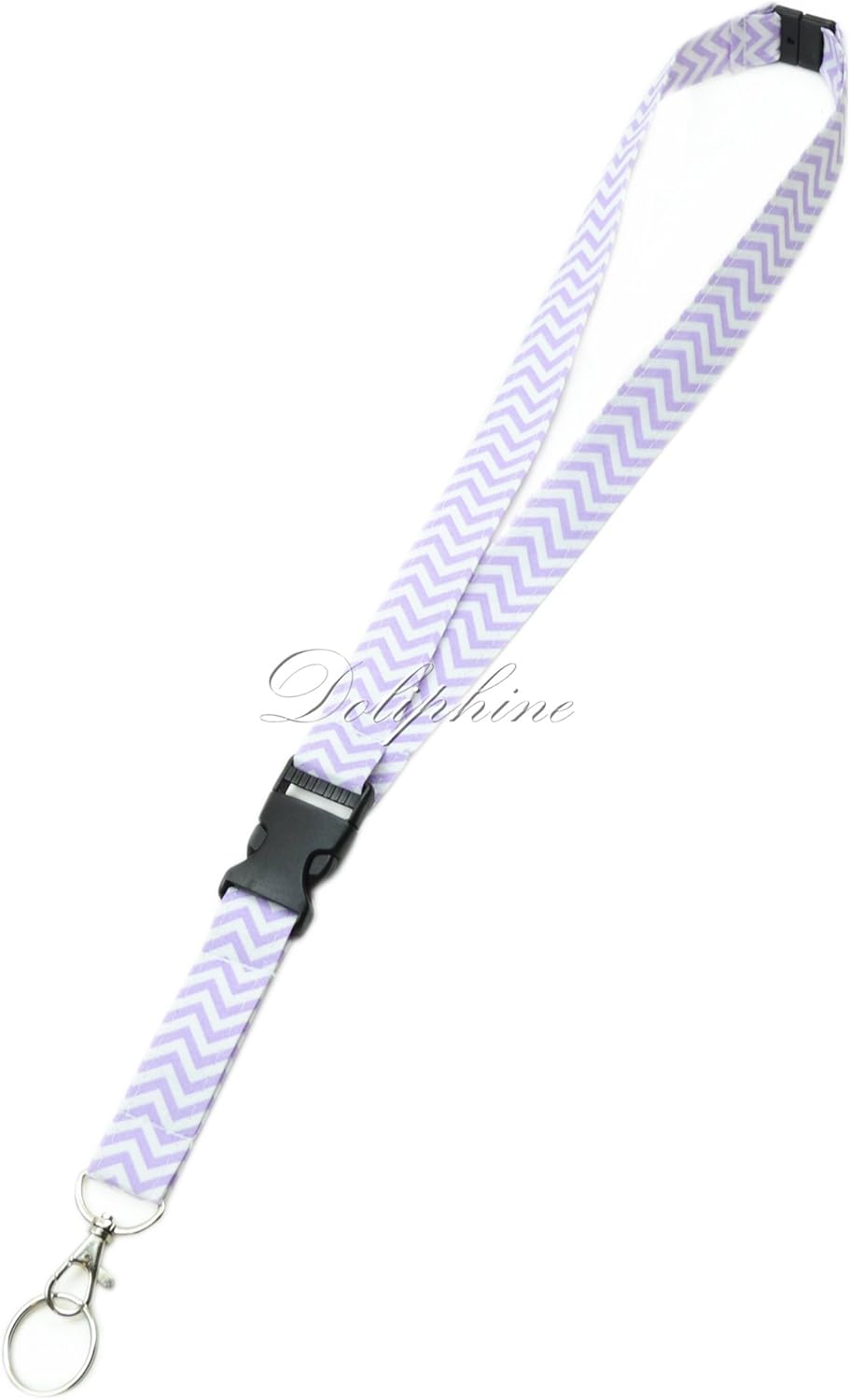 Wave escindidas tela cuello Chevron Lanyard con hebilla desmontable