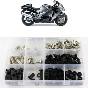 Xitomer Tornillos completos de carenado, para GSX1300R HAYABUSA 1999 2000 2001 2002 2003 2004 2005 2006 2007, juego completo de tornillos de Xitomer Tornillos completos de carenado, para GSX1300R HAYABUSA 1999 2000 2001 2002 2003 2004 2005 2006 2007, juego completo de tornillos de