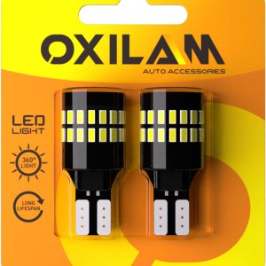 OXILAM Bombilla LED 912 921 mejorada, luces de marcha atrás, bombillas de respaldo para automóvil, brillo 300% más alto, 6000 K, blanco, tamaño OXILAM Bombilla LED 912 921 mejorada, luces de marcha atrás, bombillas de respaldo para automóvil, brillo 300% más alto, 6000 K, blanco, tamaño