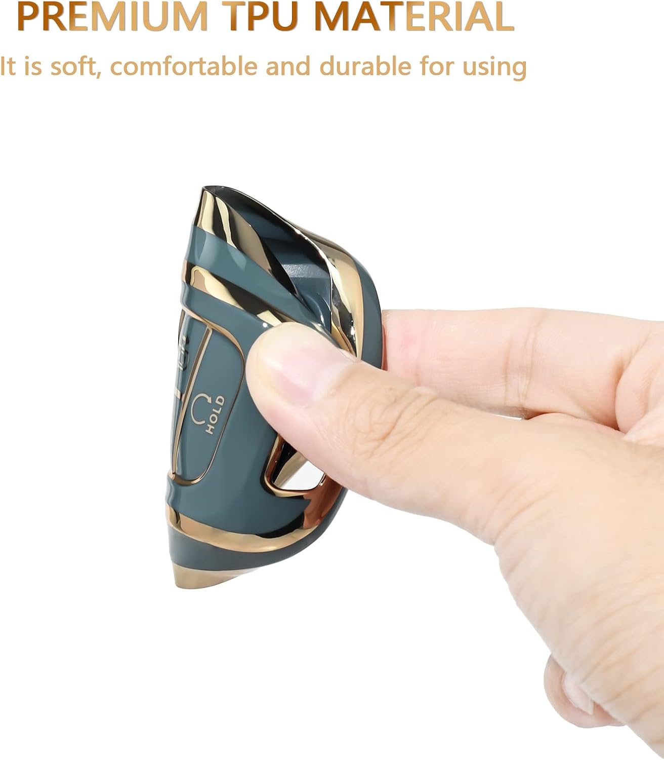 OFFCURVE Funda para llavero Hyundai para 7 botones 2019 2020 2021 Hyundai Sonata Nexo 2022 Hyundai Tucson 2023 Palisade Santa Fe Smart Key Holder
