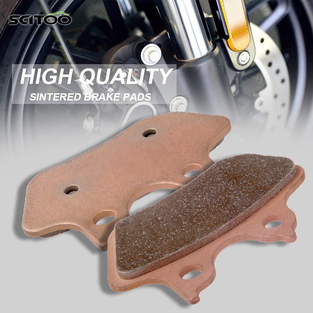 SCITOO Pastillas de freno sinterizadas aptas para varilla 08-12Road 06-11 Night 06-12 Street 09-12 Tri 05-12 V