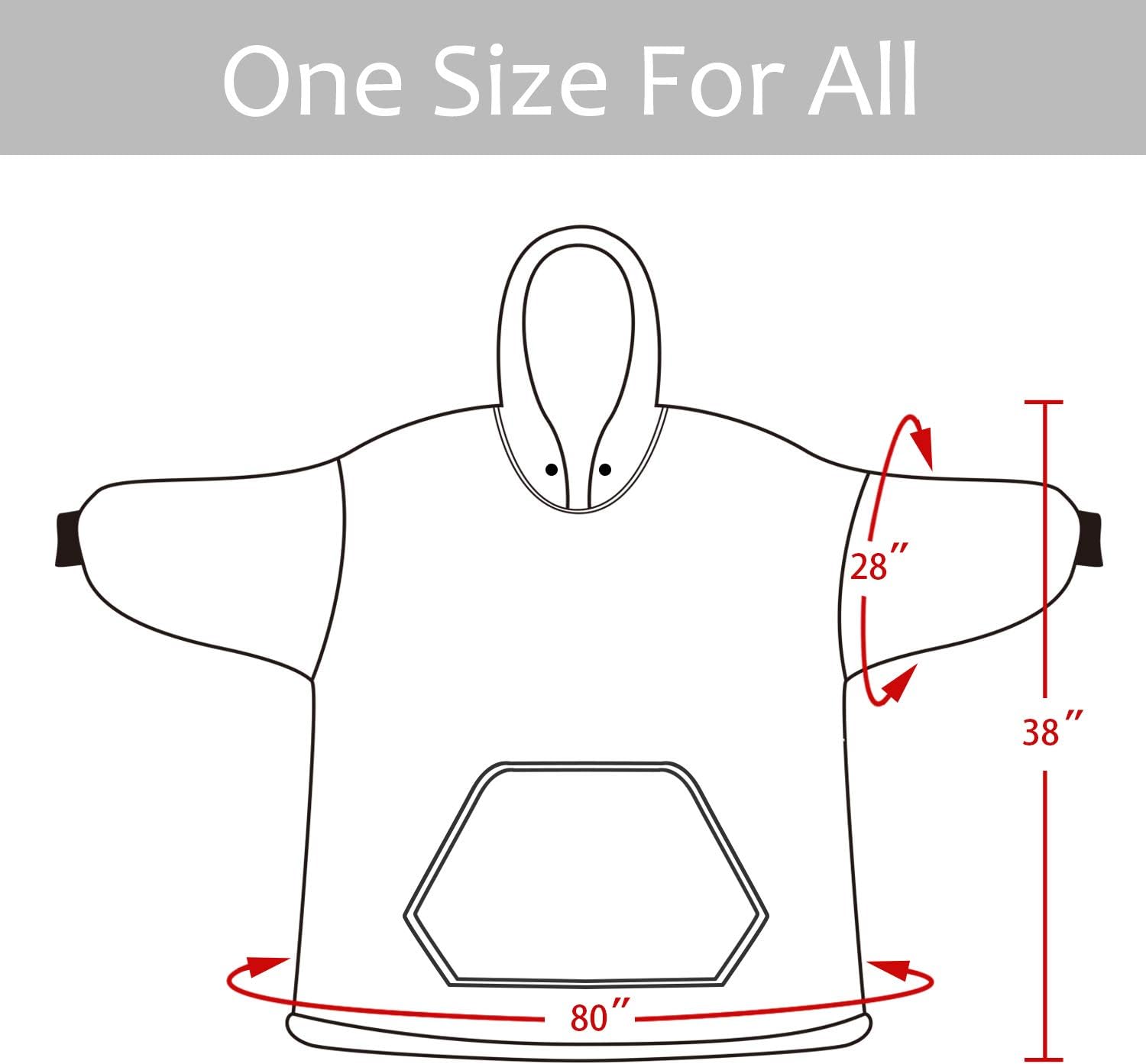 Catalonia – Sudadera extragrande tipo manta con capucha, sin botones, para descansar, cómoda sudadera de sherpa para adultos, hombres y mujeres