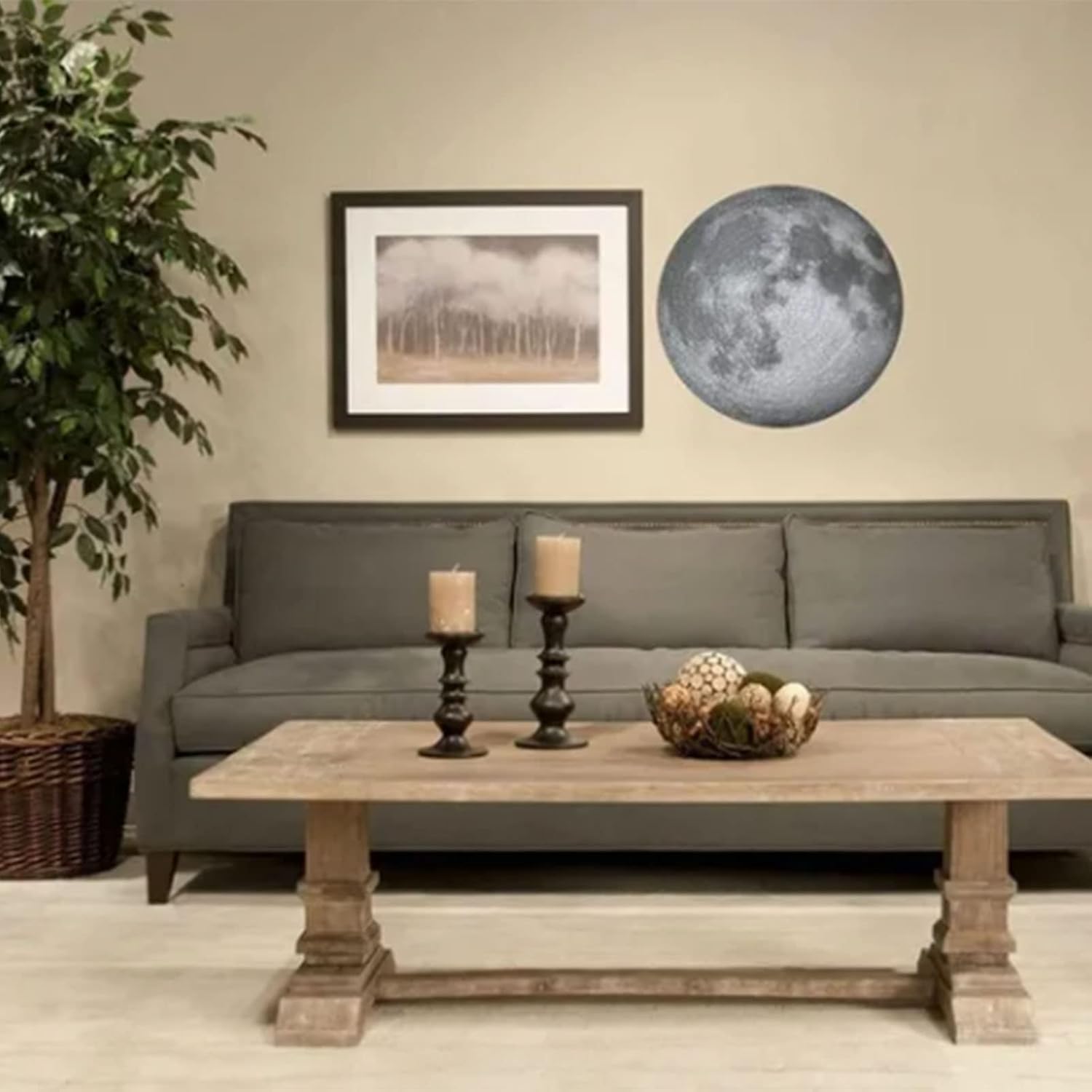 TOPINCN Rompecabezas de 1000 piezas para adultos, diseño de luna espacial, rompecabezas redondo para mejorar la coordinación, rompecabezas de