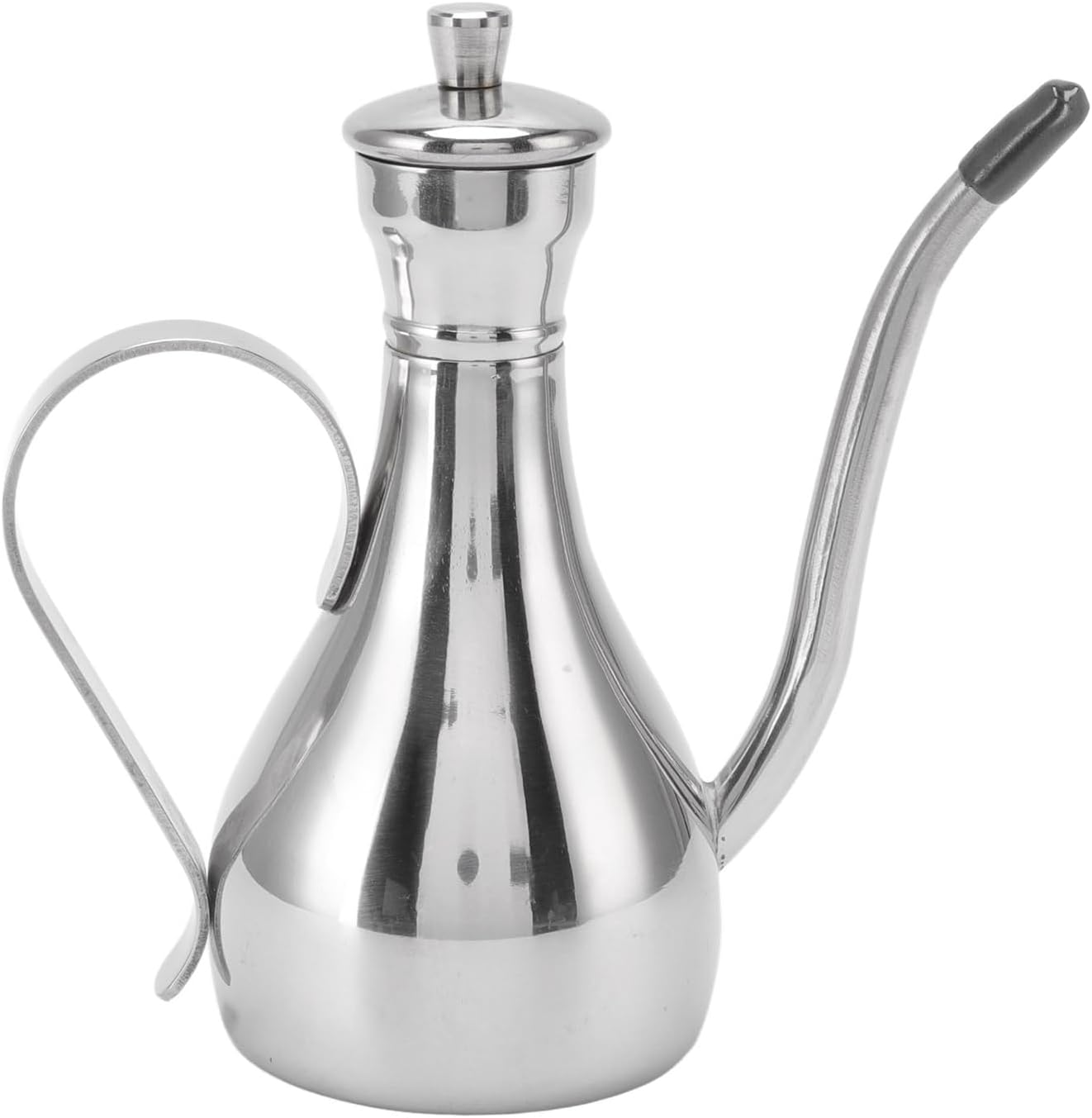Tomotato Dispensador de aceite de oliva, dispensador de aceite de acero inoxidable de 11 oz11.8 fl oz, antigoteo, a prueba de fugas, olla de