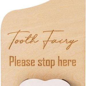 Xunboo Percha de puerta de madera con bonito soporte para dinero, regalo para dientes perdidos, caja de recogida de hada de dientes para niños y Xunboo Percha de puerta de madera con bonito soporte para dinero, regalo para dientes perdidos, caja de recogida de hada de dientes para niños y