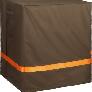 Joyhalo Cubierta de aire acondicionado, cubierta impermeable para unidad exterior, duradera 600D Oxford Ac cubre al aire libre con correas Joyhalo Cubierta de aire acondicionado, cubierta impermeable para unidad exterior, duradera 600D Oxford Ac cubre al aire libre con correas