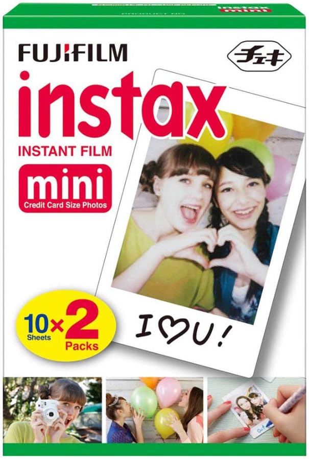 Fujifilm Instax Mini 9  Parent  Cámara instantánea y dos paquetes de hojas fotográficas Fuji-Film INSTAX Mini