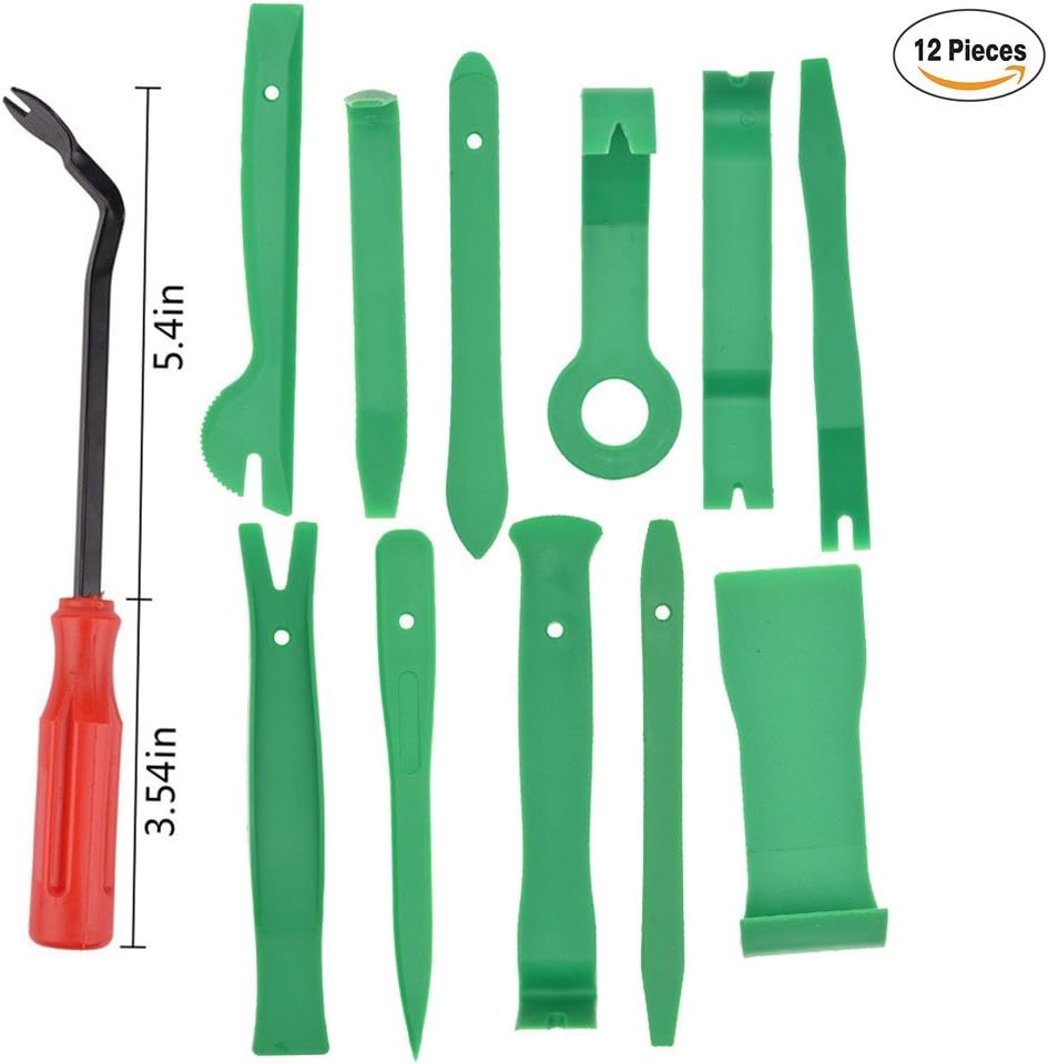Kit de herramientas de extracción de moldura automática, herramienta de reparación de automóviles para audioradioCDGPSdesmontaje de puerta, clip de