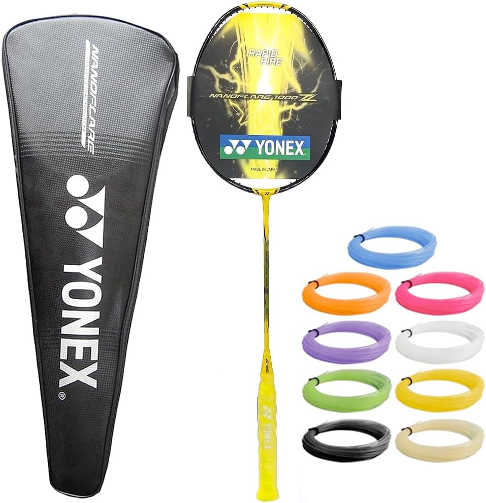 Yonex NanoFlare 1000ZZ – Raqueta de bádminton, 4U5, (elección de cuerda y tensión)