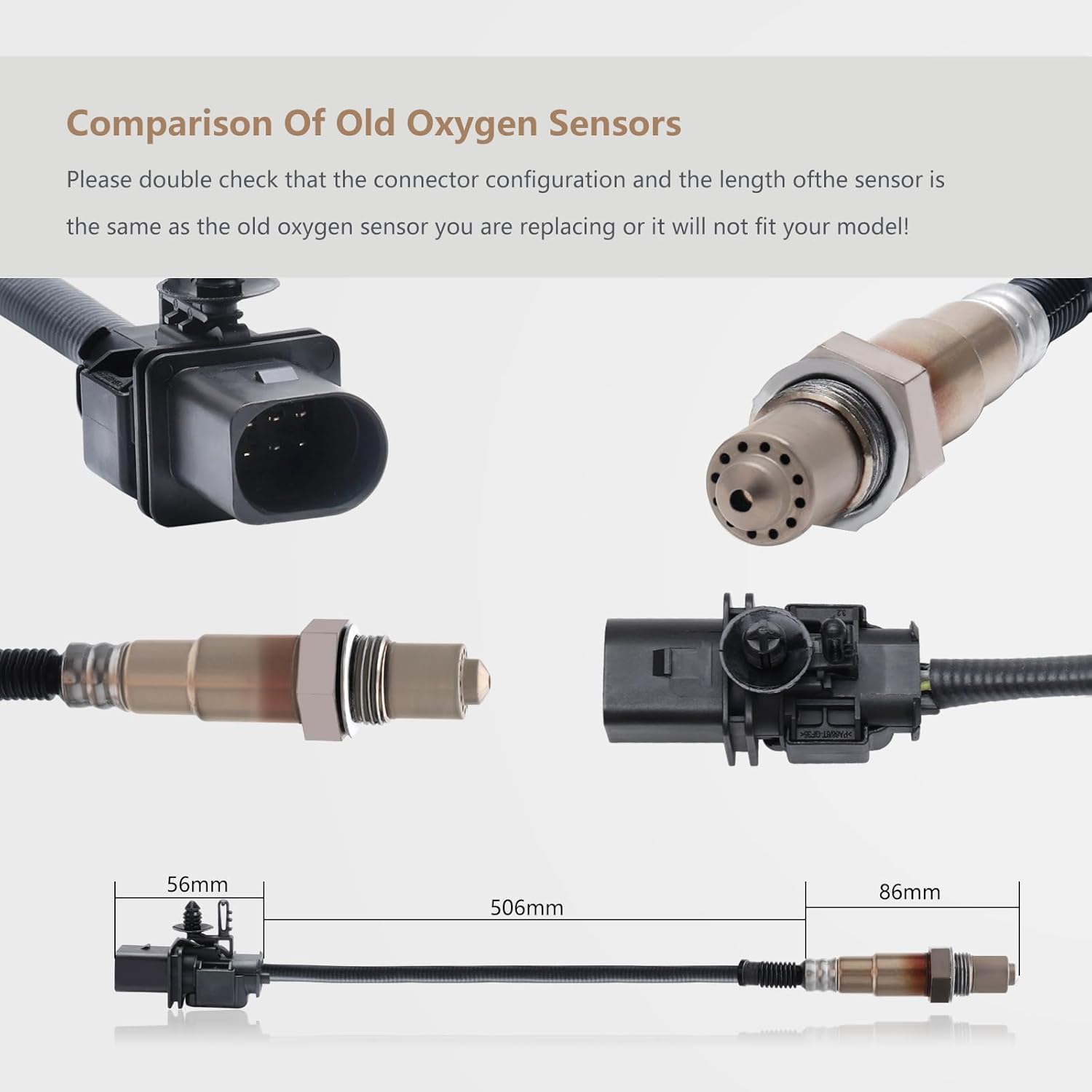 Sensor de oxígeno O2 234-5107 Upstream o2 Sensor compatible con Volkswagen GTI VW CC Jetta Eos Passat Ford F-150 Transit Fiesta Porsche Cayenne 911