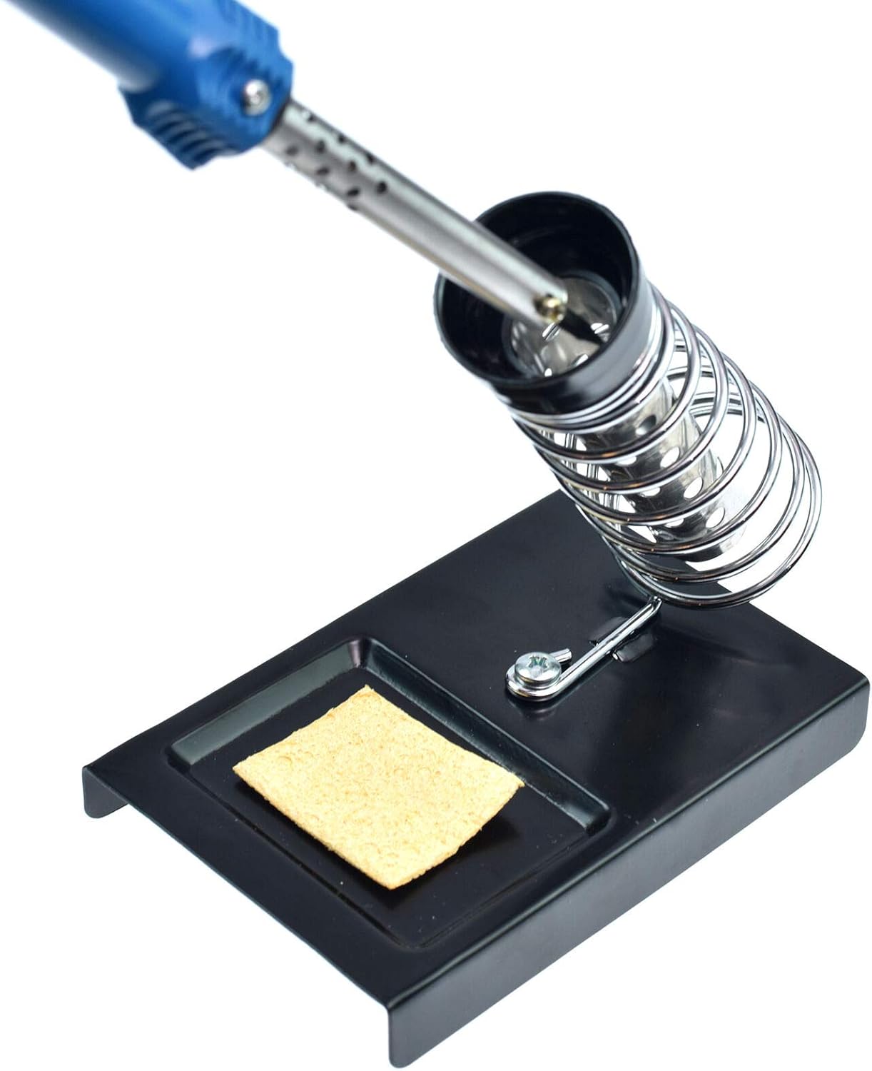 Conext Link Soporte de hierro de soldadura Soporte de resorte Estación de soporte Pistola de soldadura Esponja de metal (87075)