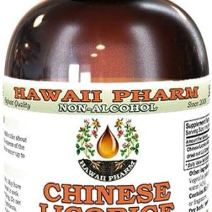 Hawaii Pharm Extracto líquido de regaliz chino sin alcohol, regaliz chino (Glycyrrhiza Uralensis) Suplemento herbario natural de glicerita de raíz, Hawaii Pharm Extracto líquido de regaliz chino sin alcohol, regaliz chino (Glycyrrhiza Uralensis) Suplemento herbario natural de glicerita de raíz,
