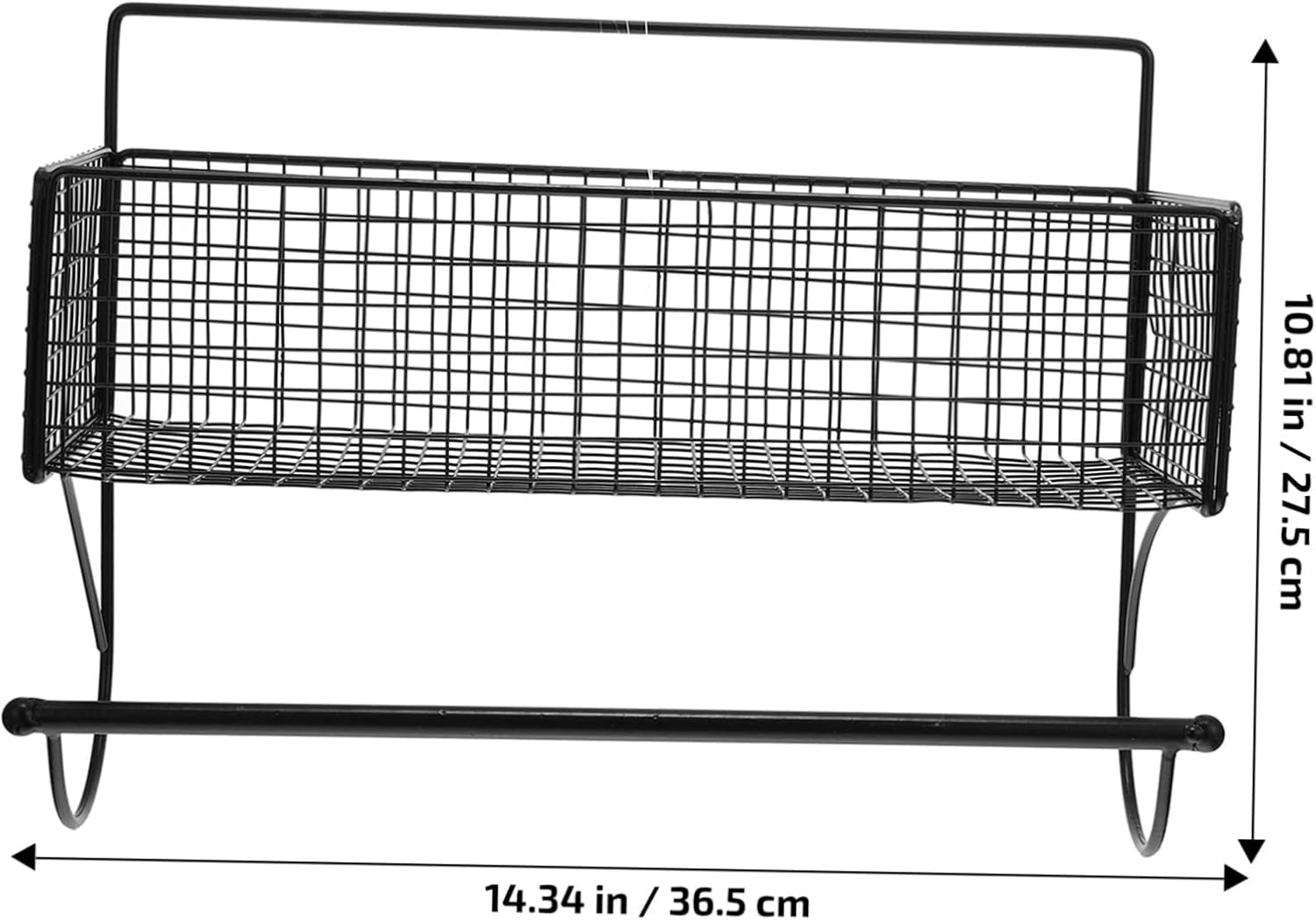 Cabilock Estante de almacenamiento para papel higiénico, estante de almacenamiento de baño, cesta de rejilla, organizador de pared, cesta