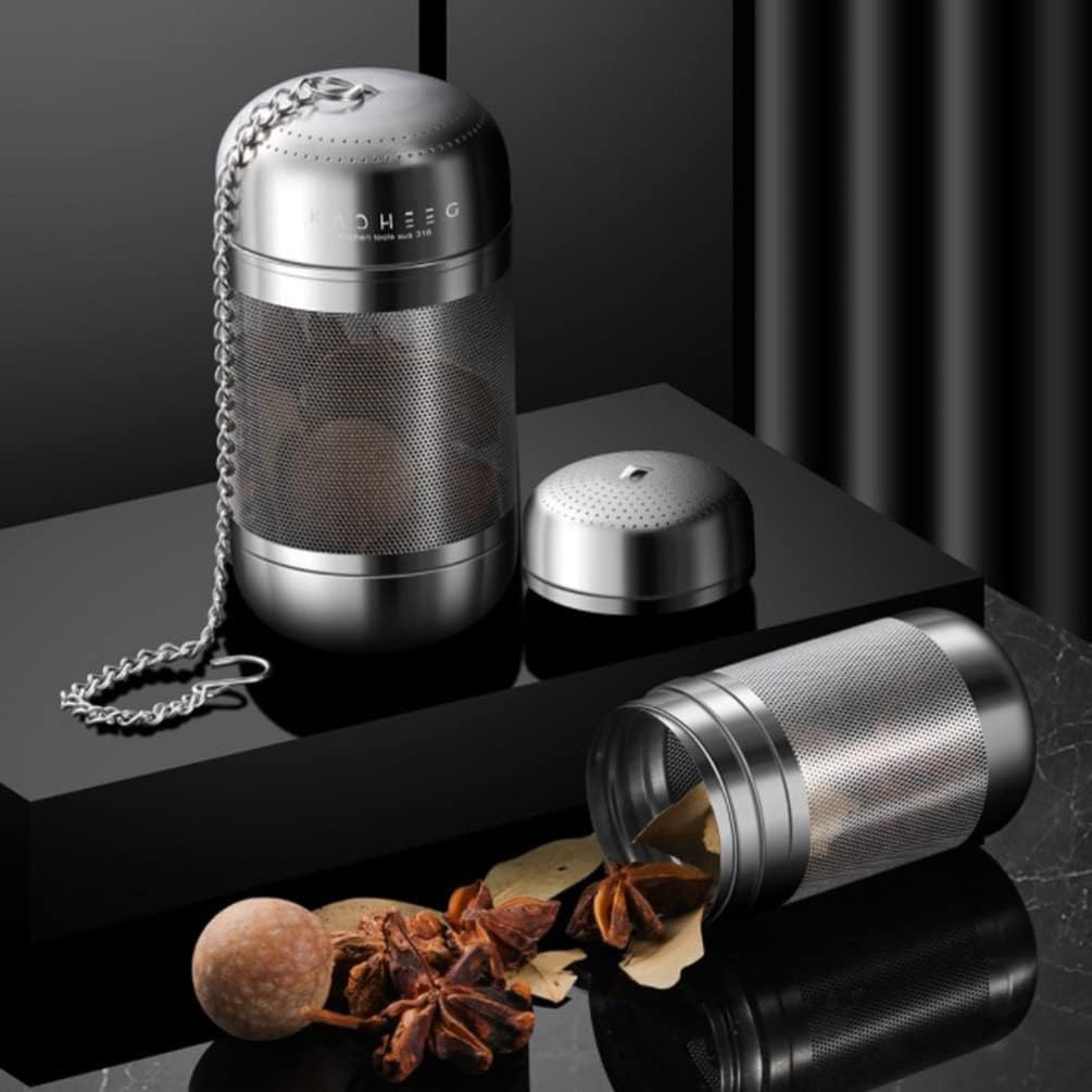 Filtro de especias, colador de condimentos de acero inoxidable, colador de bolas de té, condimentos de sopa, cesta de separación, malla de alambre,