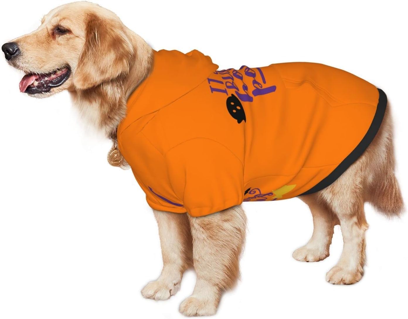 Ropa para perros de Halloween Hocus Pocus, sudadera con capucha para cachorros, suave, cómoda, cálida, transpirable, con sombrero y bolsillo para