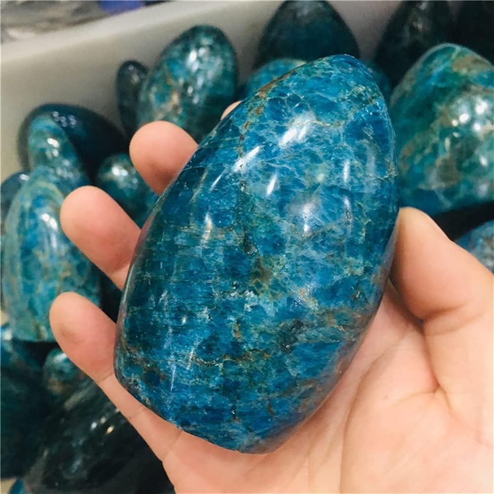 for 400-1kg Natural Crystal Blue Apatite raw Stone Grinding Placed Large Specimen Stone Crystal Blue ore Collection Teaching Piedras decorativas
