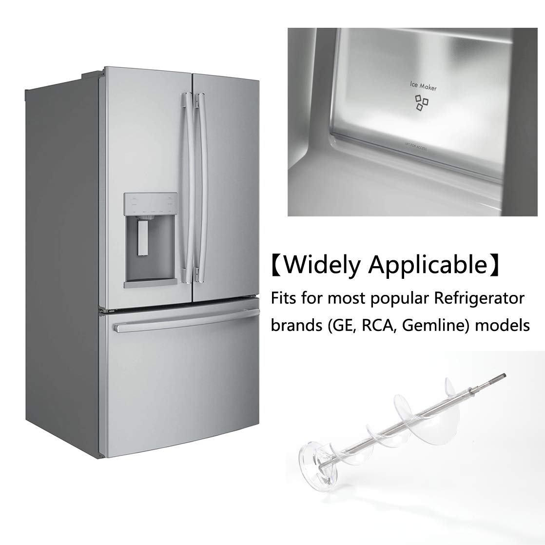 Huaesem WR17X11705 – Pieza de repuesto para taladro para máquina de hielo, compatible con refrigeradores GE y Hotpoint. Reemplaza WR17X11939,