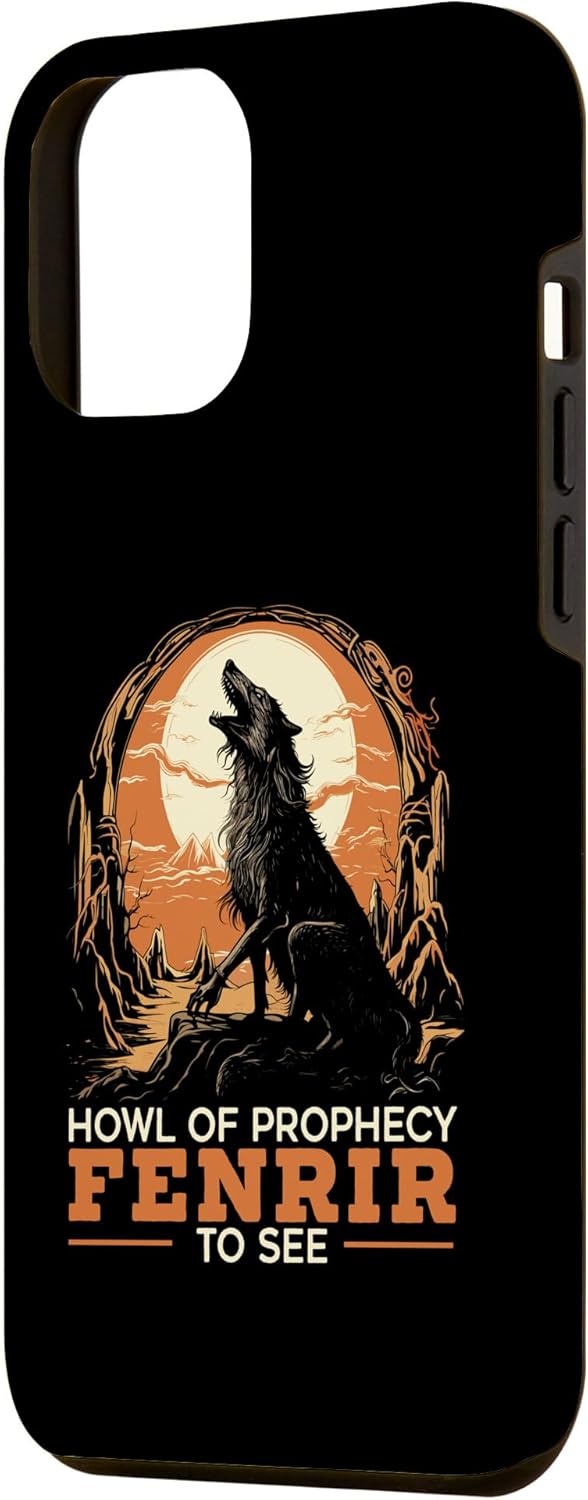 Funda para iPhone 14 Pro Max Fenrir Wolf Viking Orgullo escandinavo Norsemen Odines Wolf