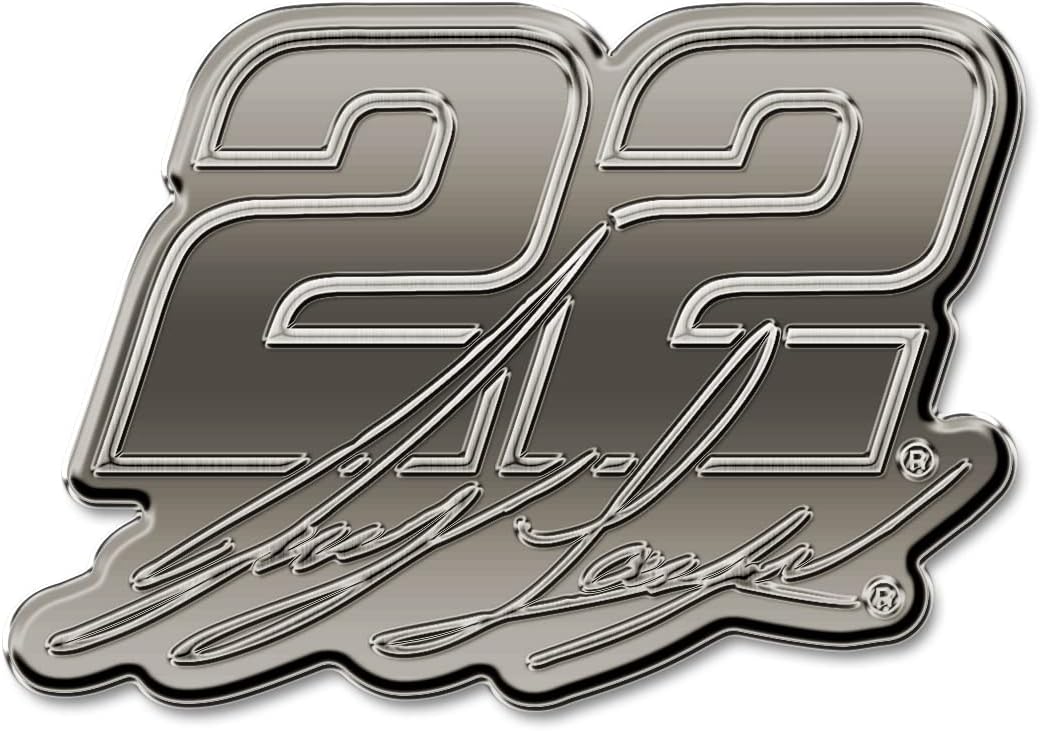 Rico Industries NASCAR Racing Signature – Emblema de automóvil de níquel antiguo para automóvil, camión, SUV
