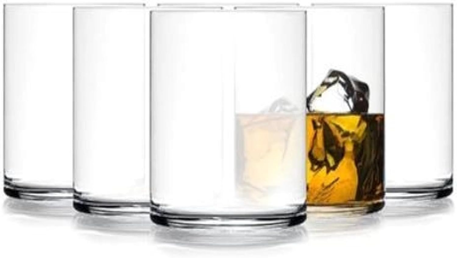Luigi Bormioli Son.hyx – Juego de 6 vasos de cristal soplado de alta tecnología, 15.25 onzas, para cóctel, té helado, agua, jugo, fabricado en Italia