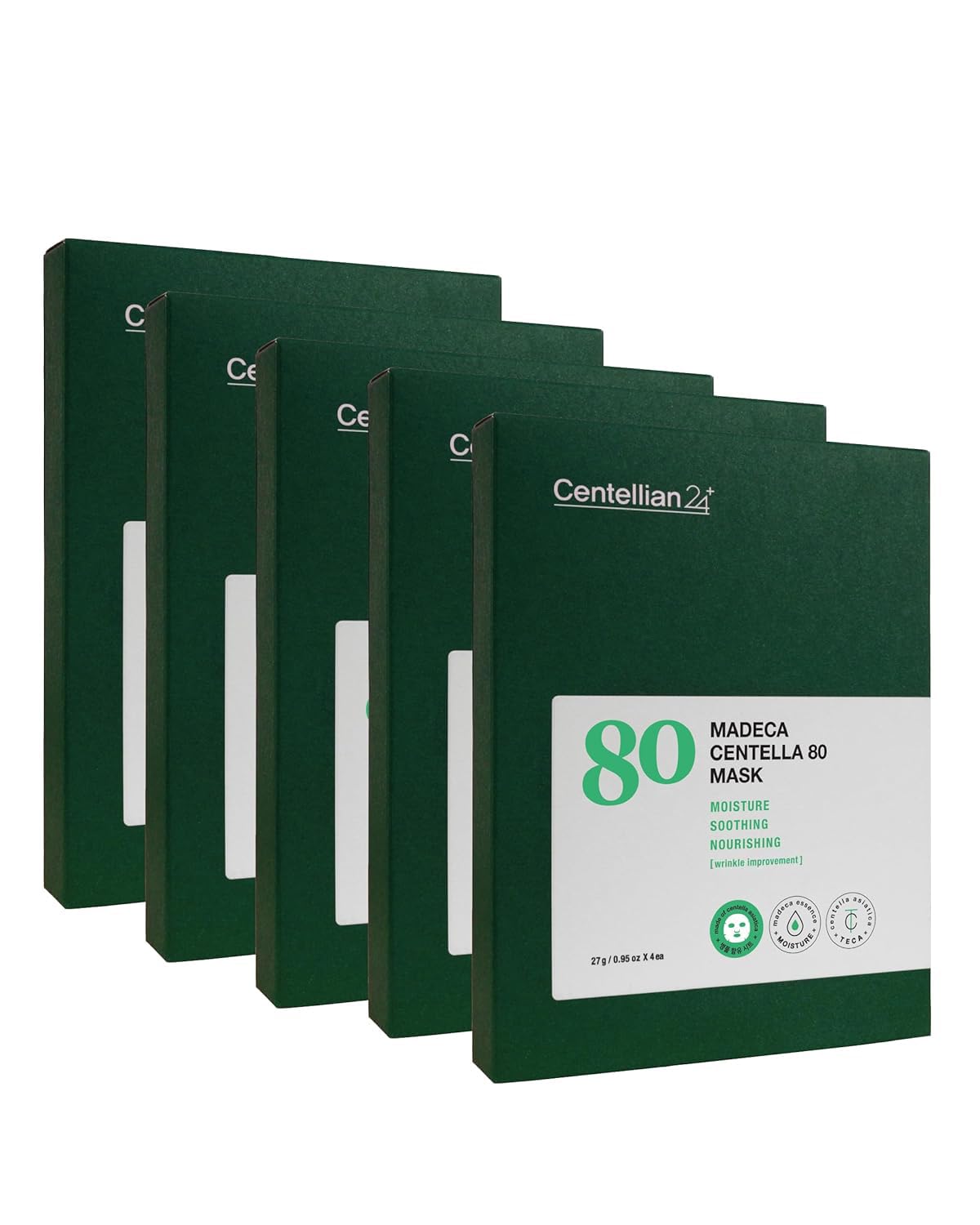 CENTELLIAN 24 Madeca Mask (extra hidratante, 20 piezas) – Mascarilla facial, ultra hidratante y calmante para pieles secas y sensibles. Cuidado de