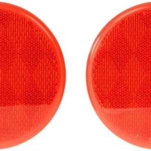 GG Grand General 80814 Reflector redondo rojo adhesivo de 3 pulgadas para camiones, remolques, remolques, caravanas y autobuses, paquete de 2 GG Grand General 80814 Reflector redondo rojo adhesivo de 3 pulgadas para camiones, remolques, remolques, caravanas y autobuses, paquete de 2