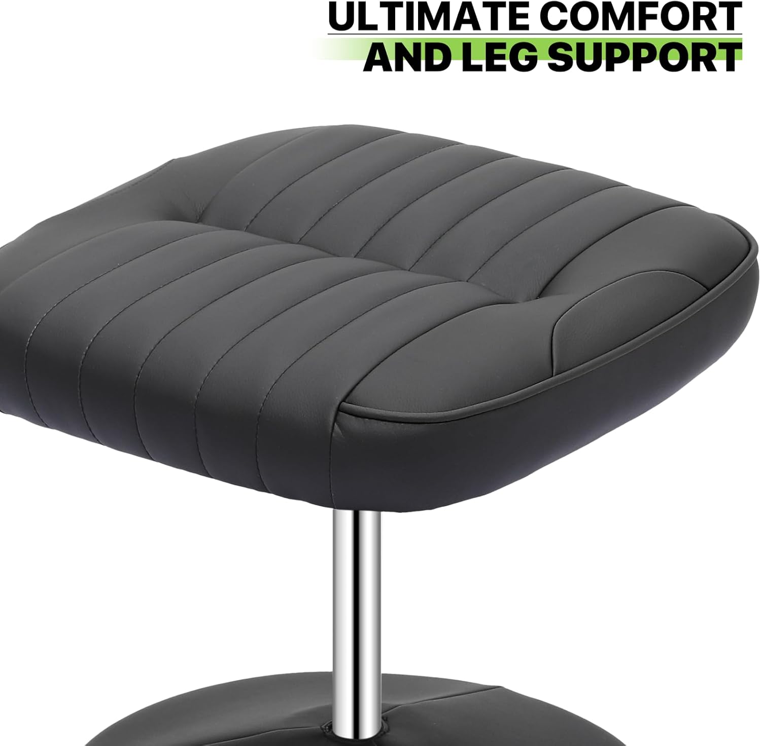 Magshion Silla reclinable estilo carreras con otomana, silla tapizada para videojuegos con respaldo ajustable, silla reclinable giratoria con