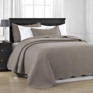 MOONLIGHT20015 Colcha tamaño King (106 x 96 pulgadas) con 2 fundas de almohada (20 x 36 + 2 pulgadas) para todas las estaciones. Juego de ropa de MOONLIGHT20015 Colcha tamaño King (106 x 96 pulgadas) con 2 fundas de almohada (20 x 36 + 2 pulgadas) para todas las estaciones. Juego de ropa de