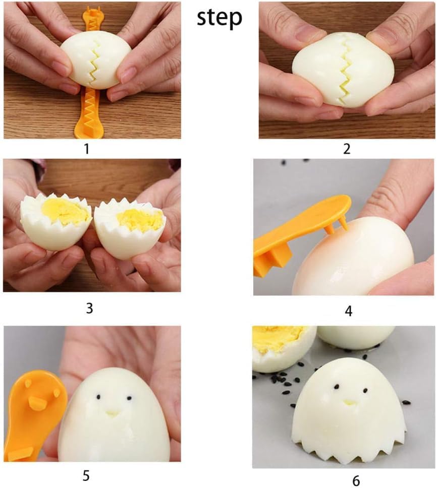 Juego de cortador de huevos de corte elegante, cortador de huevos de encaje, herramienta de molde de utensilios de cocina, accesorios de regalo,
