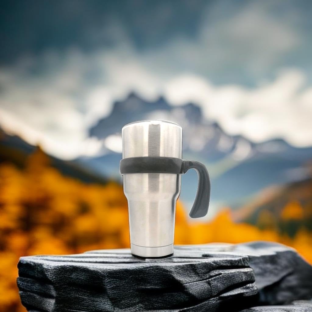 Mango para vaso de 30 onzas, antideslizante para taza de viaje con agarre para vasos aislados al vacío, adecuado para vasos Yeti Rambler, Trail,