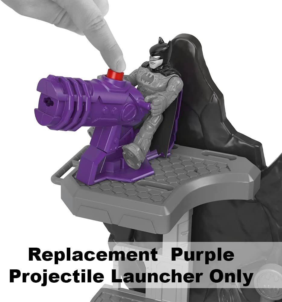 Imaginext Pieza de repuesto DC Super-Friends Bat-Tech Batcueva – GYV24  Lanzador de proyectiles púrpura de repuesto