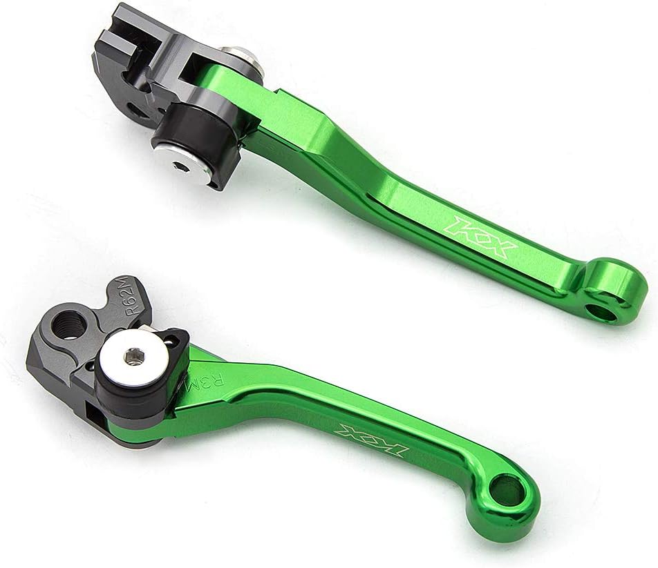 Krace Juego de palancas de embrague de freno pivote CNC Motorcross para Kawasaki KX250F 2013-2018, KX450F 2013-2018, KX250 2019