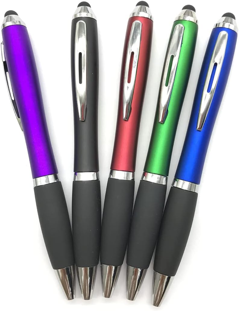 HEYZARDA Bolígrafos personalizados con nombre, texto, icono, logotipo, grabado para la escuela de negocios, oficina, bolígrafo personalizado, 50 100